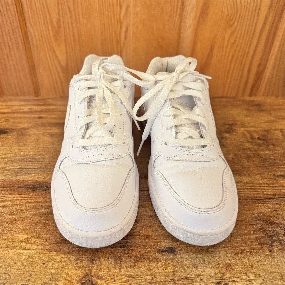 Nike Ebernon Low Sneakers Womens Size 8.5 Triple White Low Top Lace Up - Picture 5 of 7